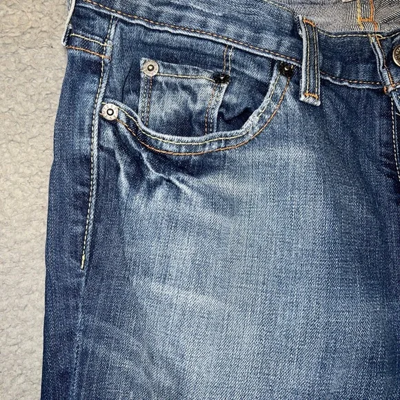 VTG Gap Jeans Womens Sz 6 Long Light Blue Wash Denim Low Rise Boot Cut Pants 90s - Picture 4 of 9